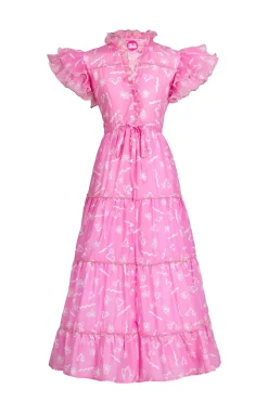 Aruna Dress Pink>Celia B Hot