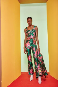 Falu Pant - Green>Celia B Clearance