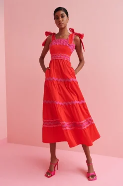 Jade Dress Red>Celia B Sale