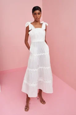 Jade Dress White>Celia B Outlet