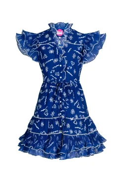 Sabrina Dress Blue>Celia B New