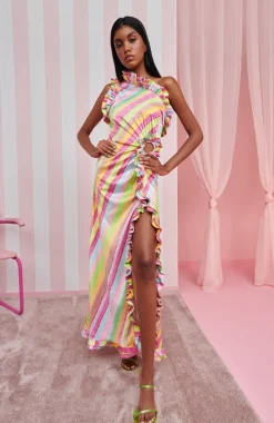Varuna Dress Stripes><noscript><img width=