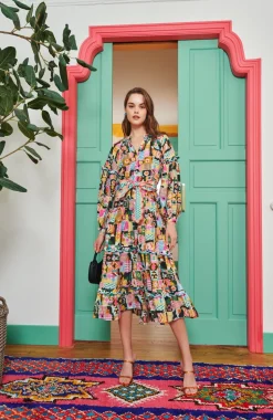Zaire Dress Multi><noscript><img width=